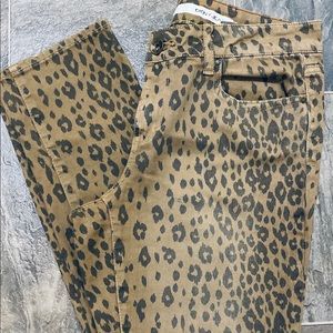 Leopard print skinny jegging size 12